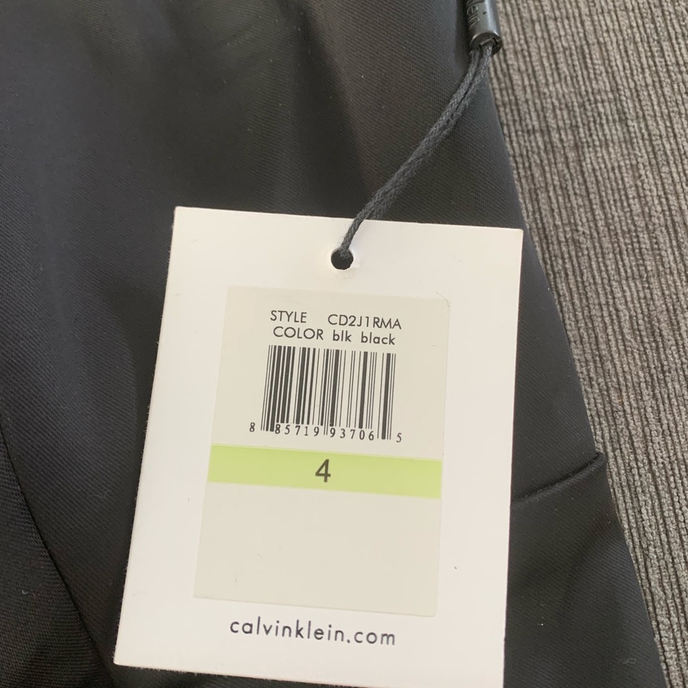 New Calvin Klein Strapless Satin Stretch Dress Sz 4 - Picture 7 of 12